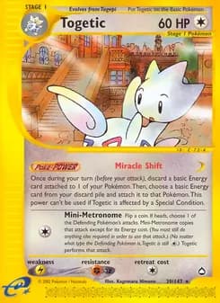 Togetic card in English
