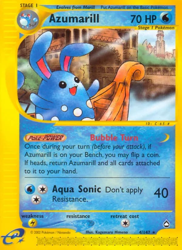 Azumarill card in English