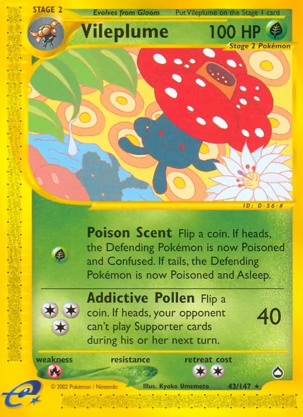 Vileplume card in English