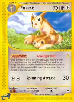 Furret card in English