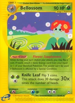 Bellossom card in English