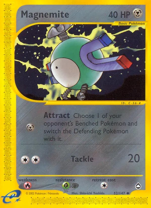 Magnemite card in English