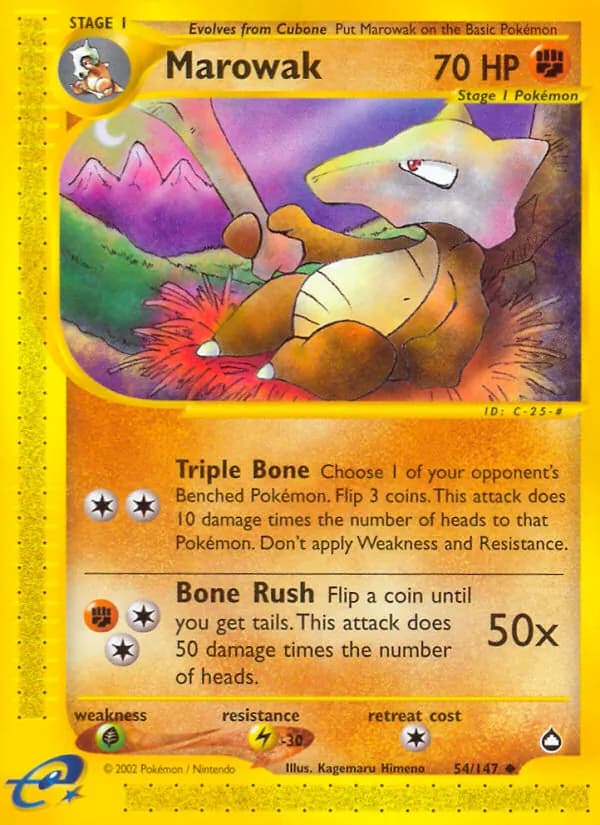 Marowak card in English