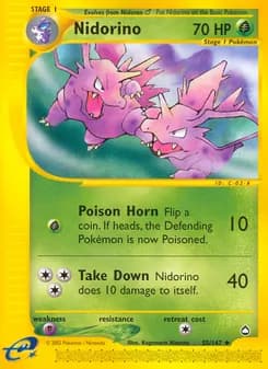Nidorino card in English