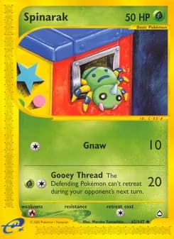 Spinarak card in English