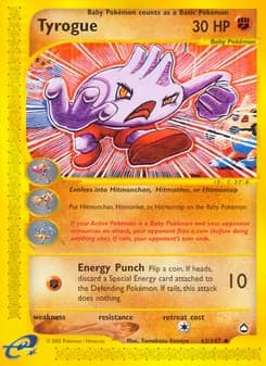 Tyrogue card in English