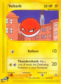 Voltorb card in English