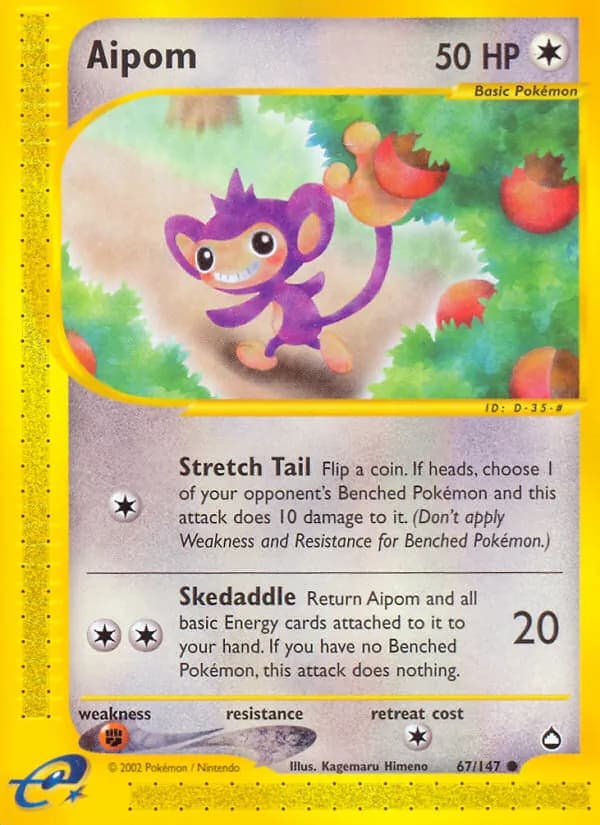 Aipom card in English