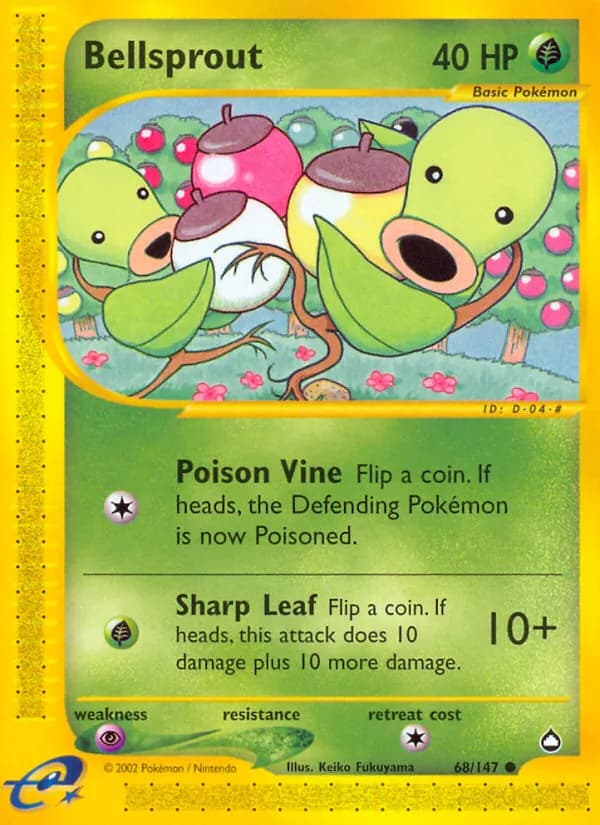 Bellsprout card in English