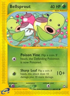 Bellsprout card in English