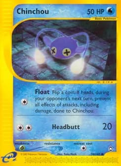 Chinchou card in English