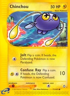 Chinchou card in English