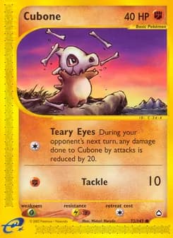 Cubone card in English