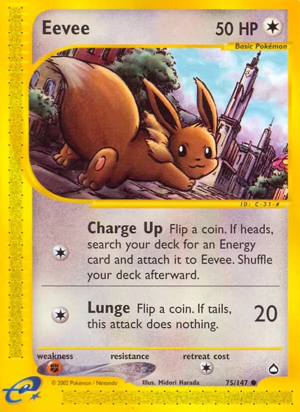 Eevee card in English