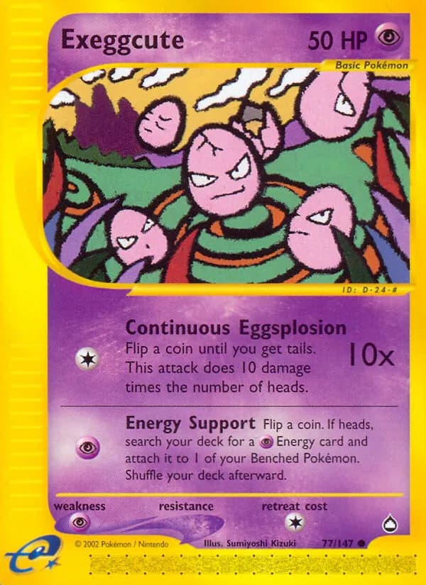 Exeggcute card in English