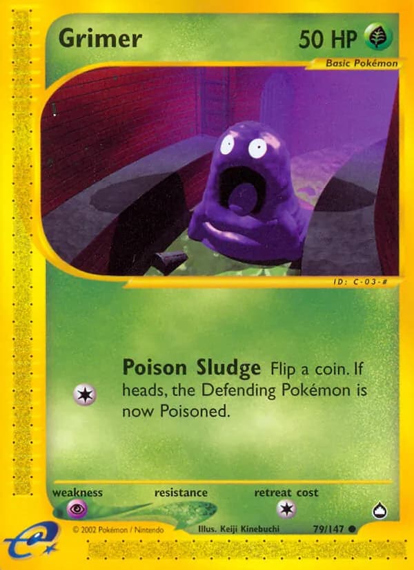 Grimer card in English
