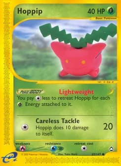 Hoppip card in English