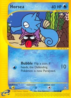 Horsea card in English