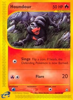 Houndour card in English