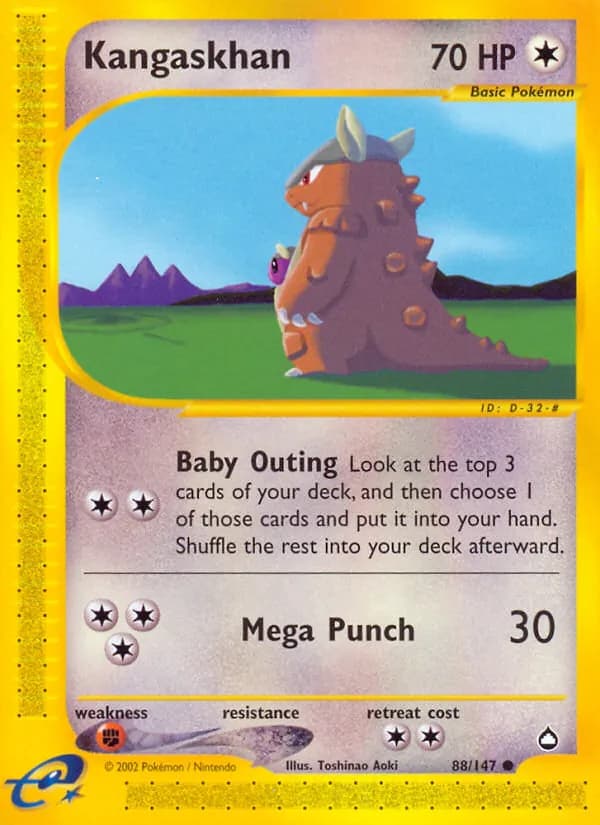 Kangaskhan card in English