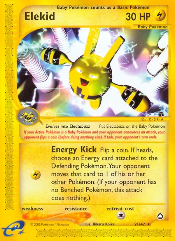 Elekid card in English