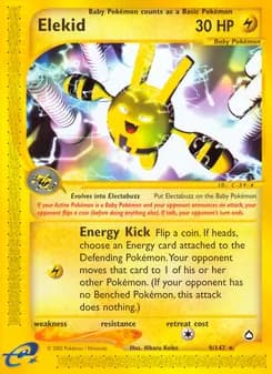 Elekid card in English