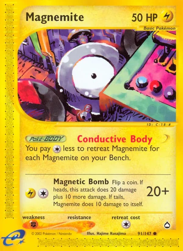 Magnemite card in English