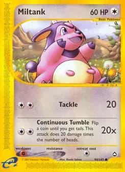 Miltank card in English