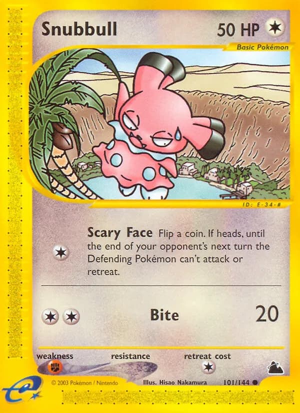 Snubbull card in English