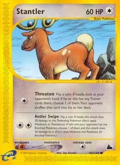 Stantler card in English