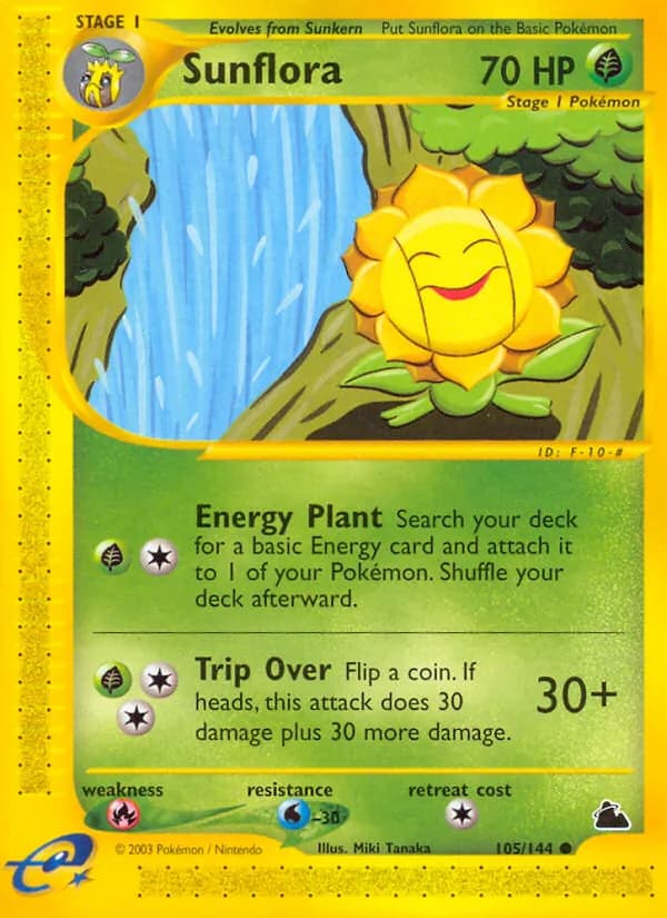 Sunflora card in English