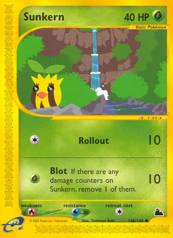 Sunkern card in English