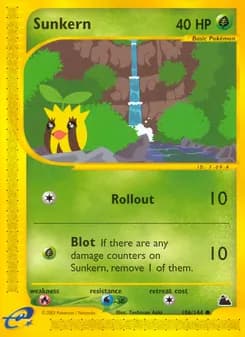 Sunkern card in English
