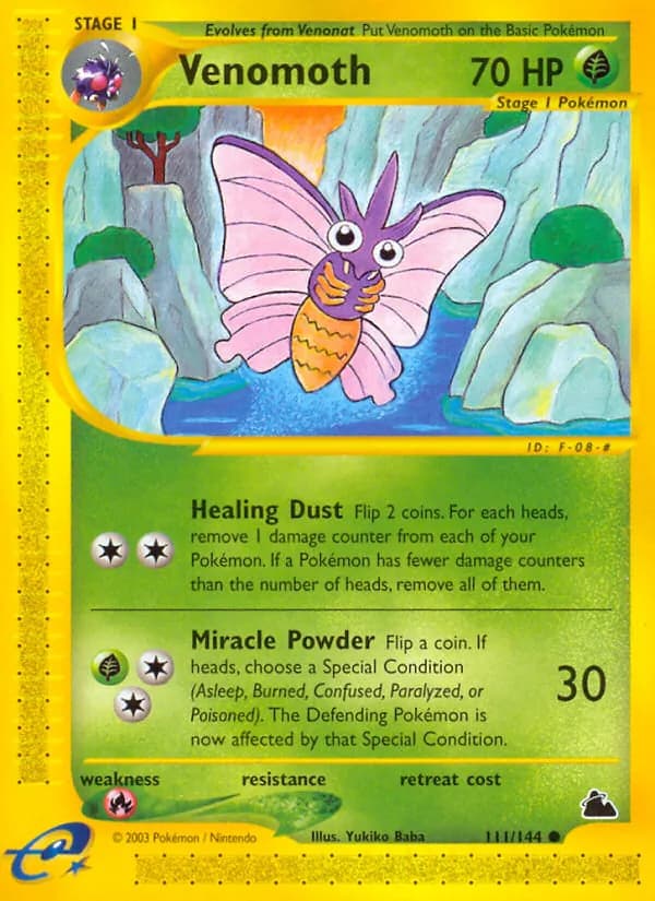 Venomoth card in English