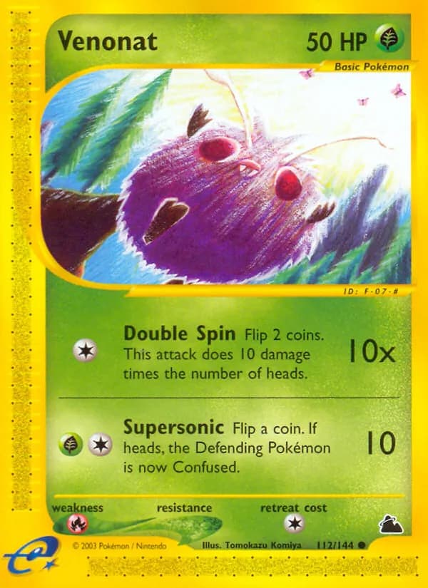 Venonat card in English