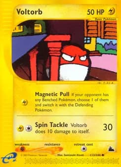 Voltorb card in English
