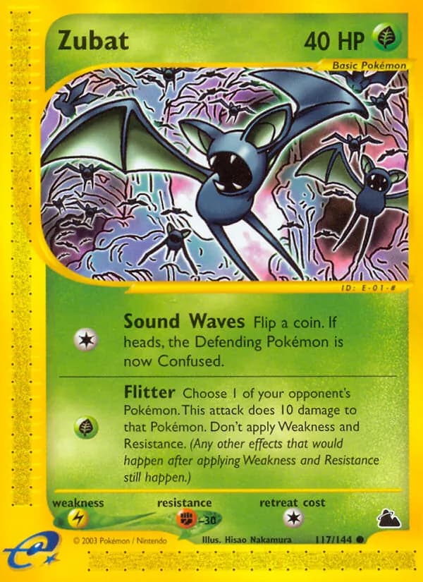 Zubat card in English