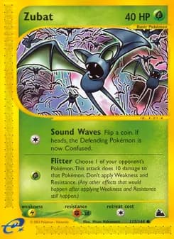 Zubat card in English