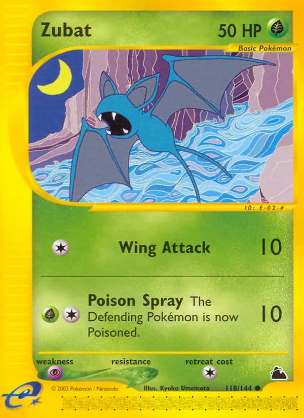 Zubat card in English