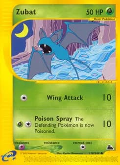 Zubat card in English