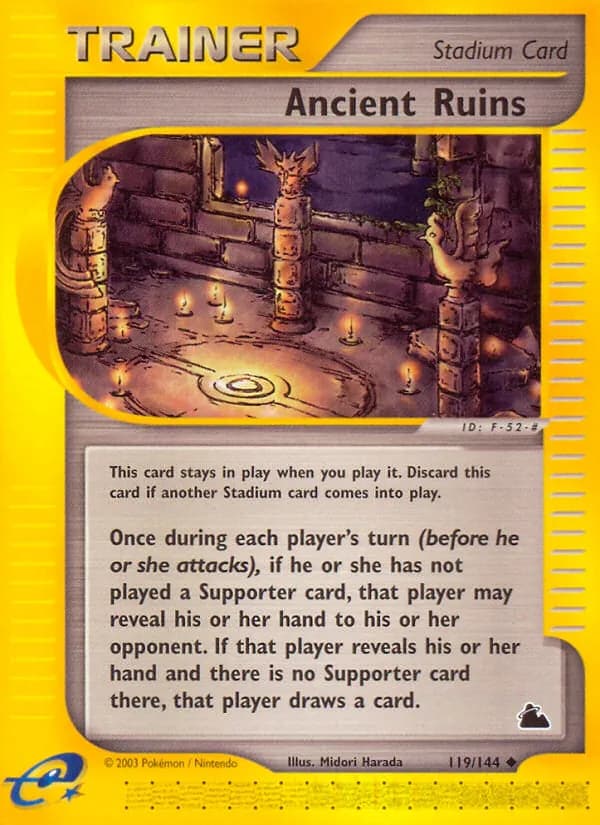 Ancient Ruins card in English