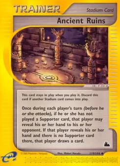 Ancient Ruins card in English