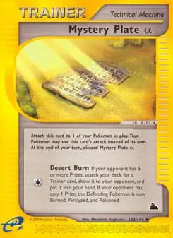 Mystery Plate Alpha card in English