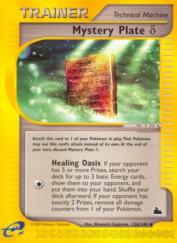 Mystery Plate Delta card in English