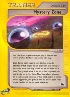 Mystery Zone card in English