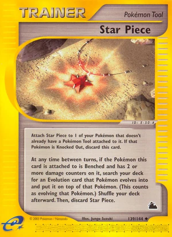 Star Piece card in English