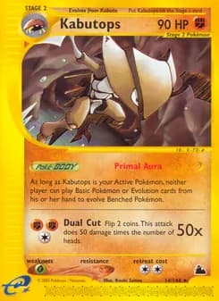 Kabutops card in English