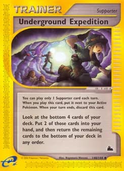 Underground Expedition card in English