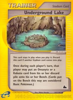 Underground Lake card in English