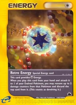 Retro Energy card in English